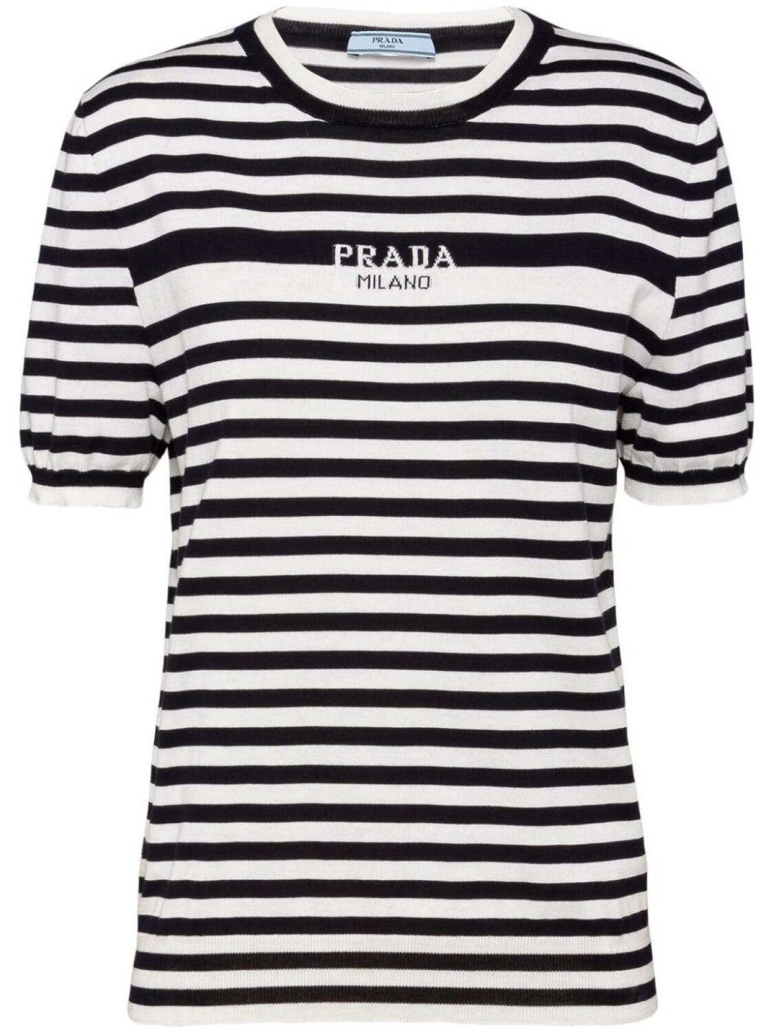 

Prada полосатая футболка, черный