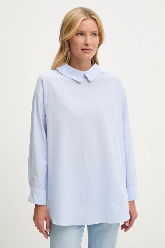 

Льняная рубашка Answear.Lab, синий