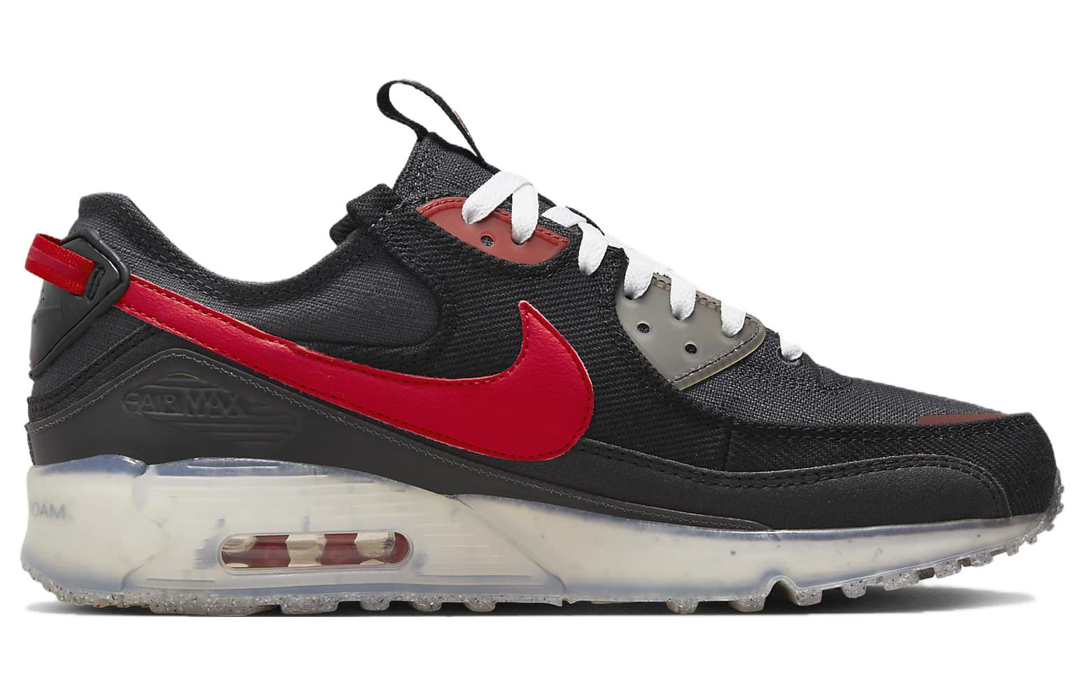 Air Max 90 Terrascape Anthracite University Red Nike, черный/красный — фото 3