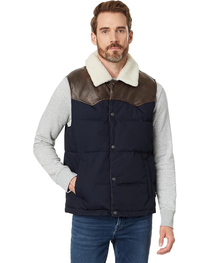 

Утепленный жилет Levi's Out West Vest, темно-синий