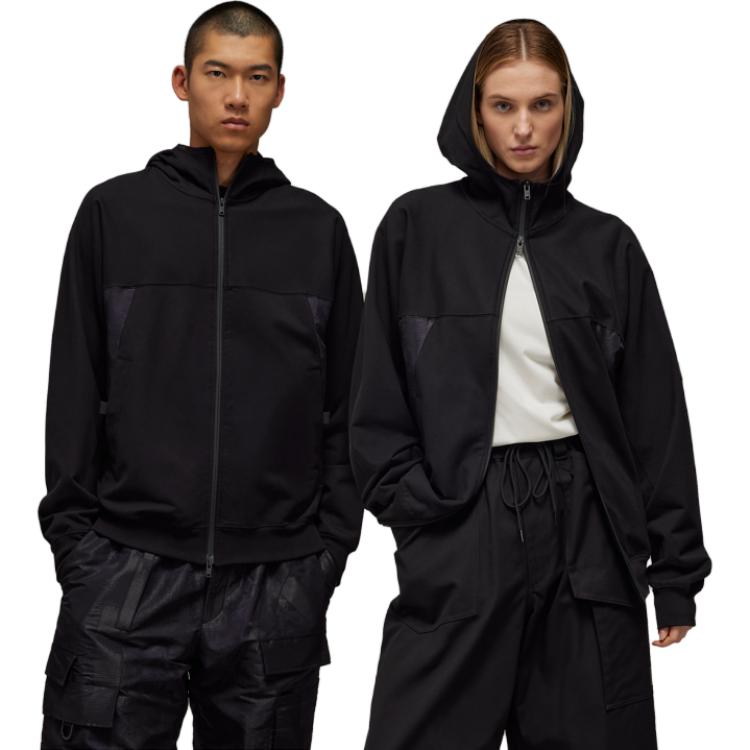 Y-3 Толстовка с молнией Y 3 Stretch Terry, Black — фото 3