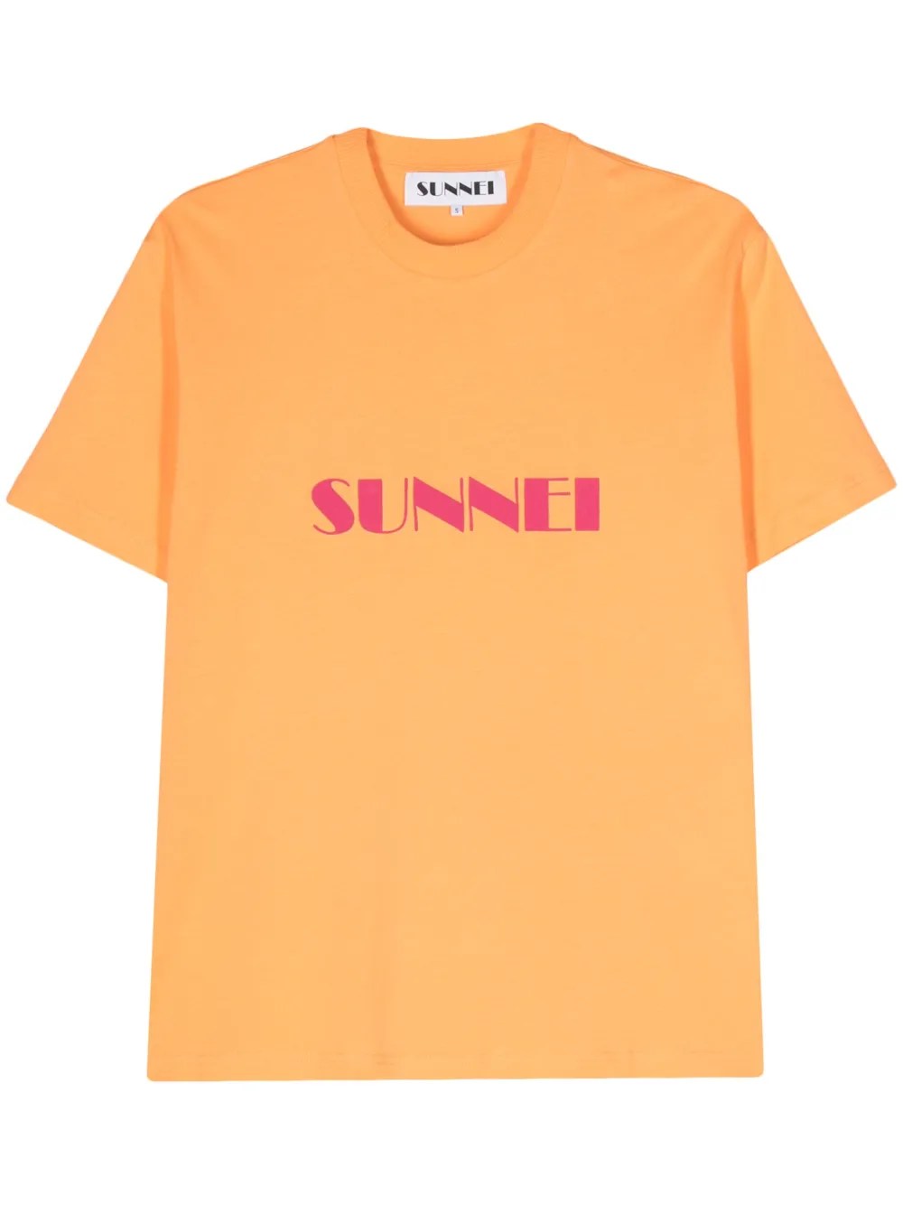 

Футболка из органического хлопка с логотипом Sunnei, оранжевый