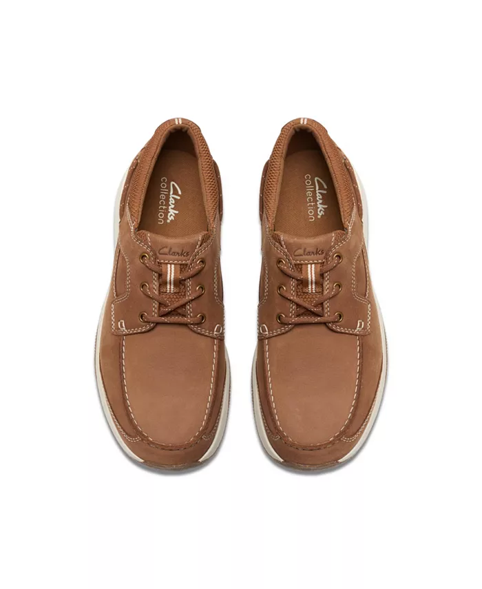 Коллекция мужских туфель Sailview Lace Clarks, загар/бежевый — фото 2