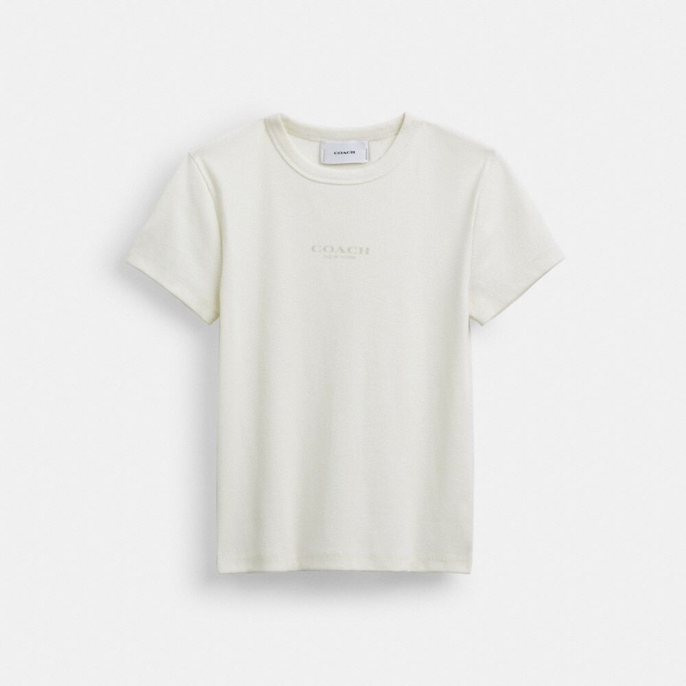 

Футболка Coach New York Ribbed T Shirt, белый