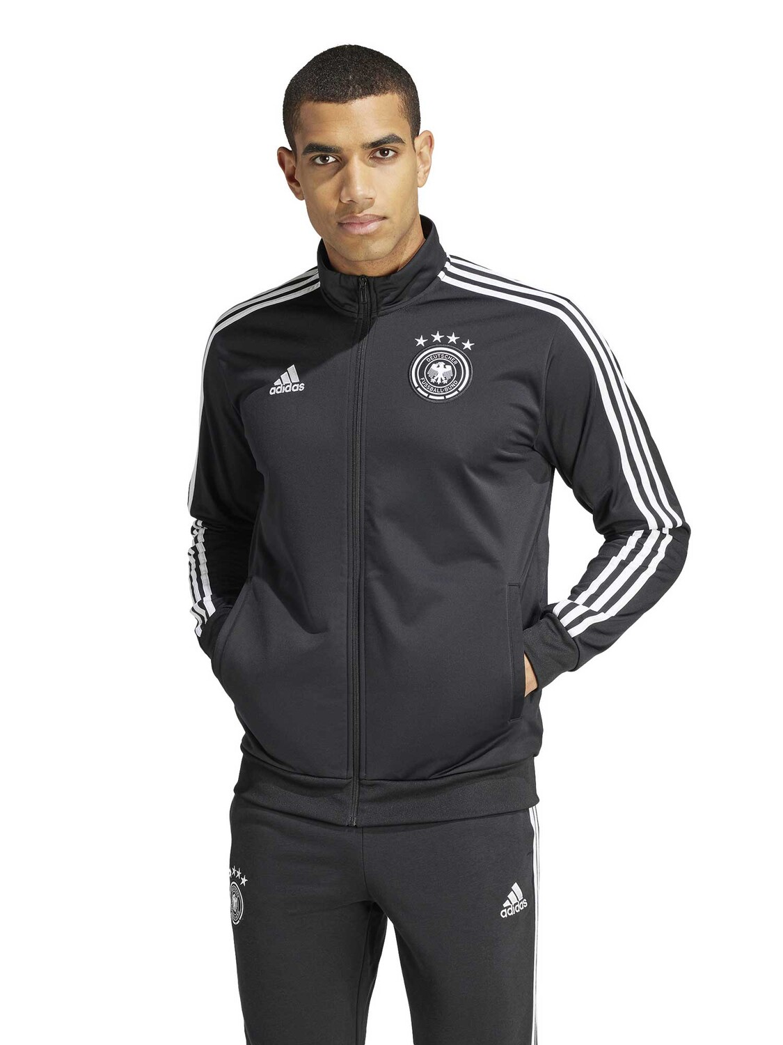 

Спортивный топ Adidas Performance Germany DNA Track Top, черный