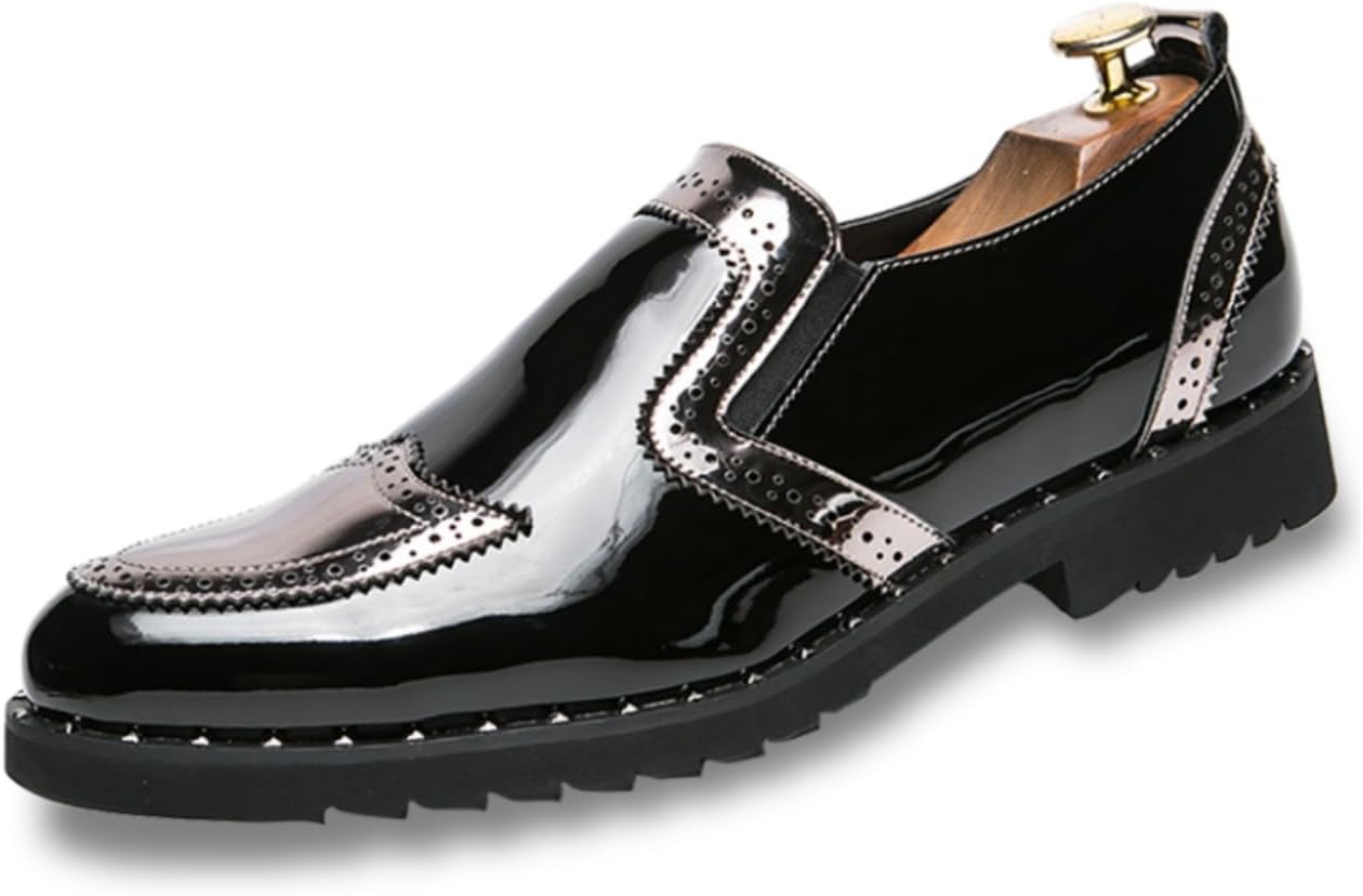 

Мужские лоферы большого размера с блестками, оксфорды, слипоны, праздничная обувь, модные и комфортные Kpdwfms, серый