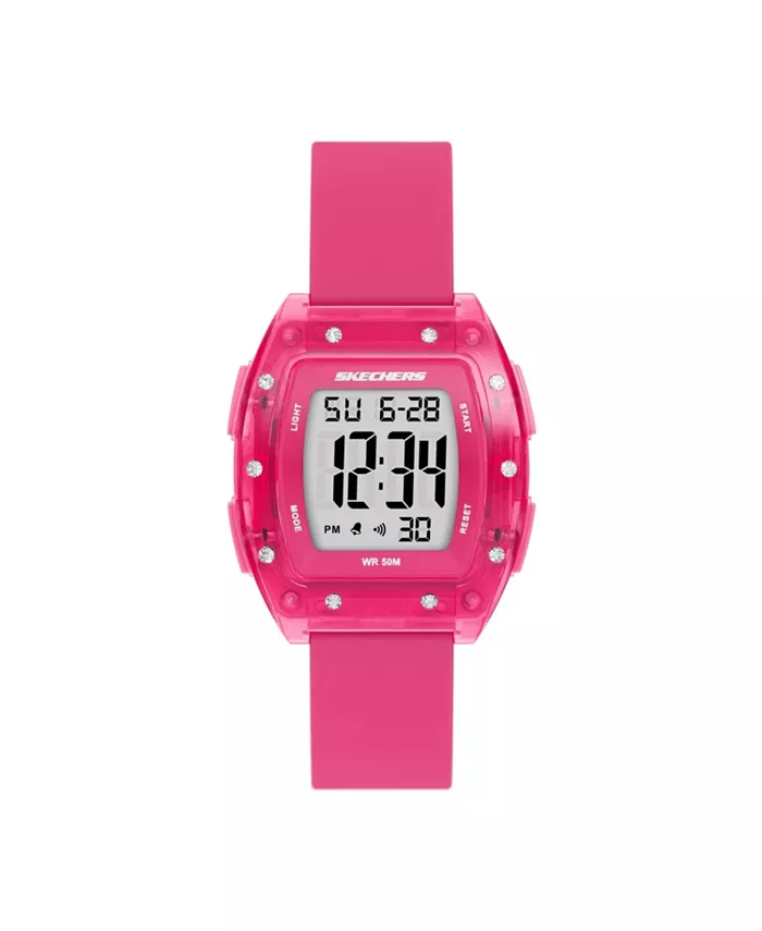 

Женские часы Sawtelle Digital, розовые, из поликарбоната Skechers, розовый
