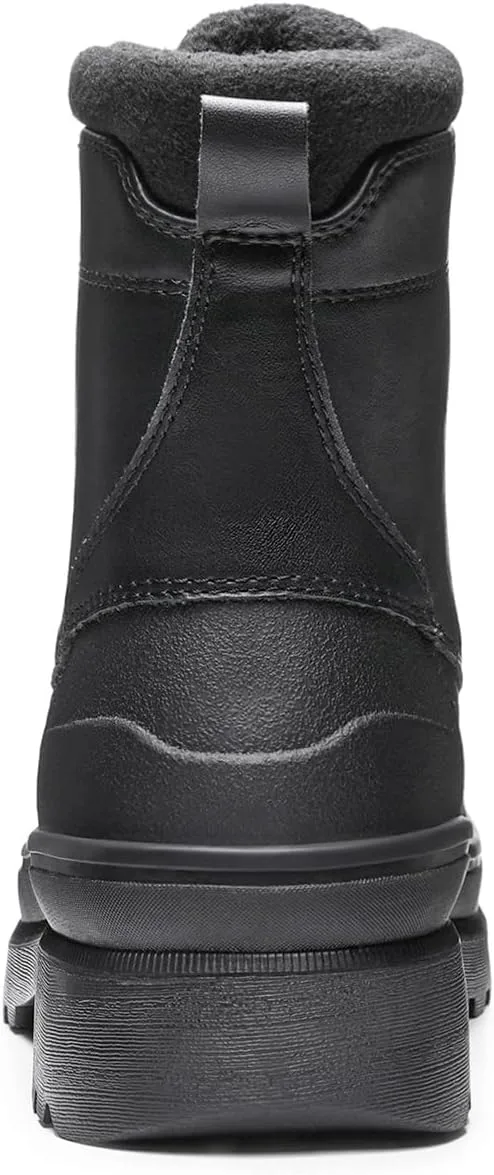 

Мужские утепленные водонепроницаемые зимние ботинки Bruno Marc с теплой меховой подкладкой для улицы, черный