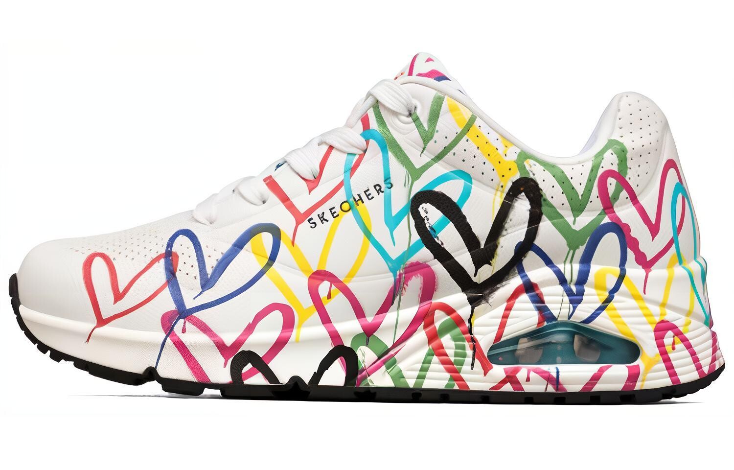 Женские кроссовки Skechers x JGoldcrown: Uno - Spread the Love, белый/многоцветный
