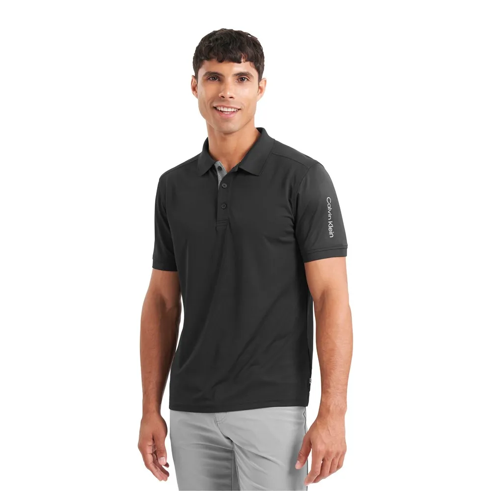 

Поло с коротким рукавом Calvin Klein Golf Club, черный