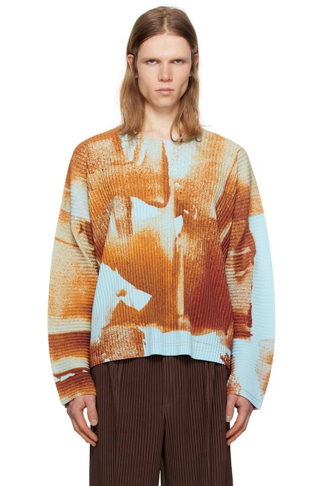 

Футболка Wind Walk Homme Plissé Issey Miyake, оранжевый