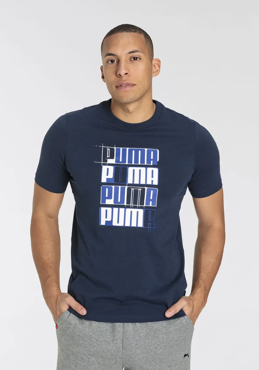 

ФУТБОЛКА PUMA "ESS+ LOGO LAB TEE", цвет Club Navy