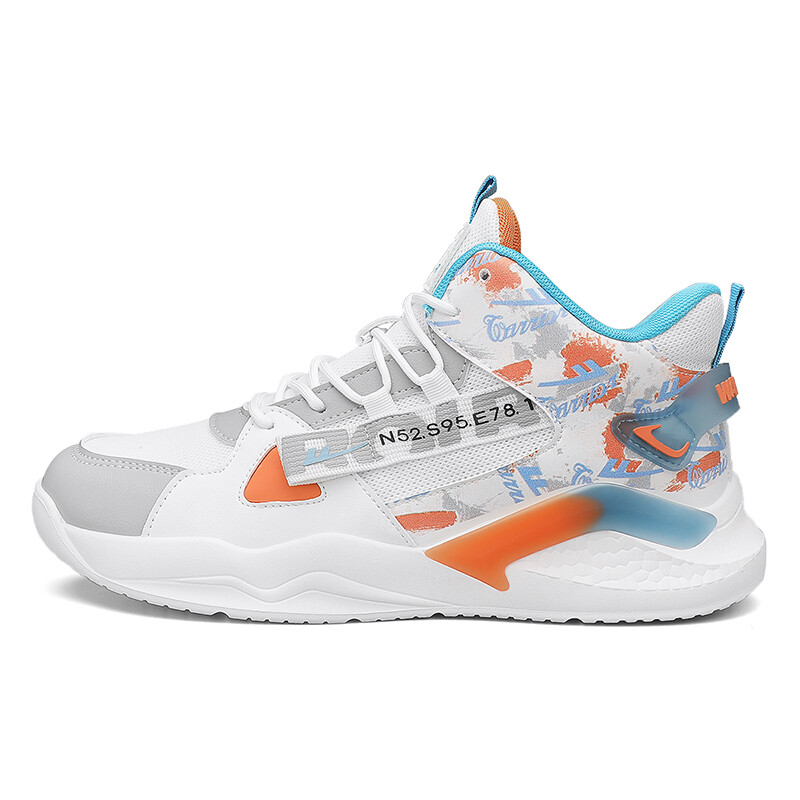 

Кроссовки WARRIOR Lifestyle Shoes Men High-top Grey/orange/blue, белый/серый/оранжевый