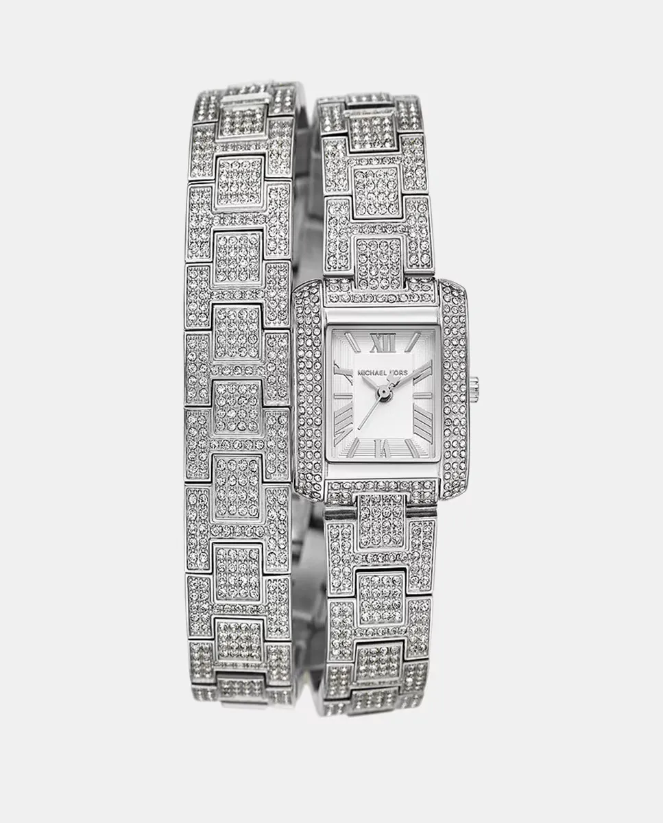 

Женские часы MK4836 из стали и кристаллов Michael Kors, серебрянный