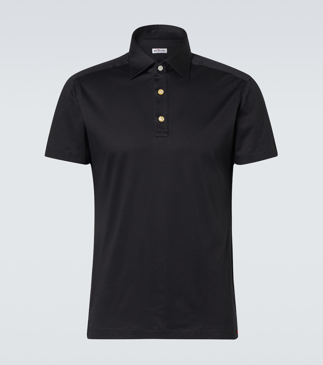 

Хлопковая поло Kiton, черный