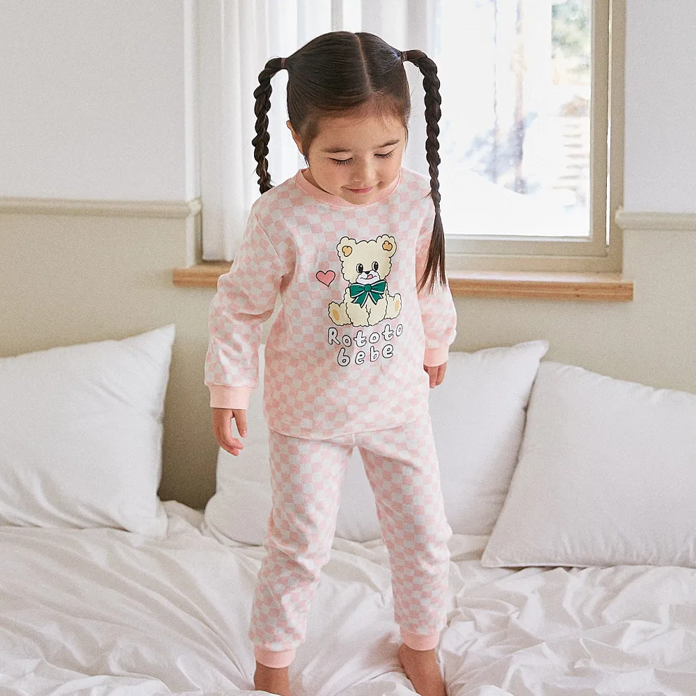 Детский домашний комплект Honey Shibori, розовый, от Rototobebe