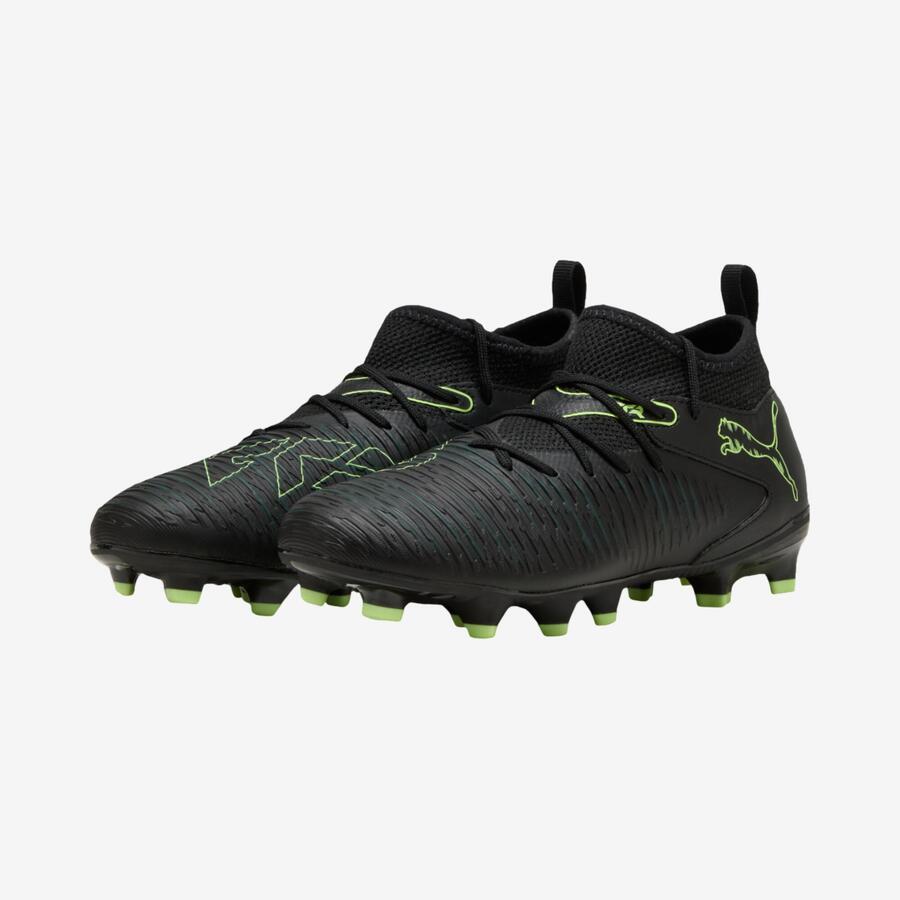 PUMA Детские футбольные бутсы FG/AG - Future 8 Match, чёрные — фото 2