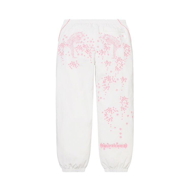 Спортивные брюки Supreme AOI Glow-In-The-Dark Track Pant White, белый — фото 2