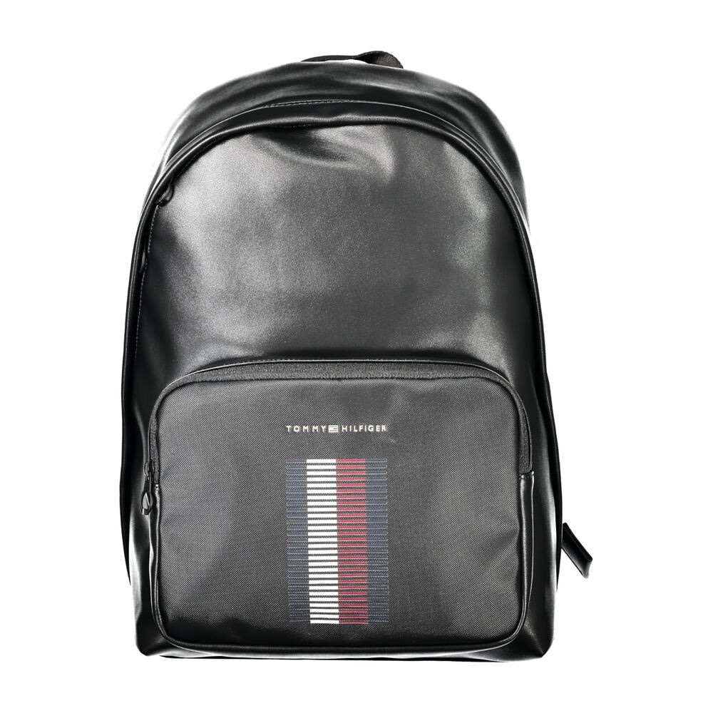 

Черный полиэтиленовый мужской рюкзак Tommy Hilfiger