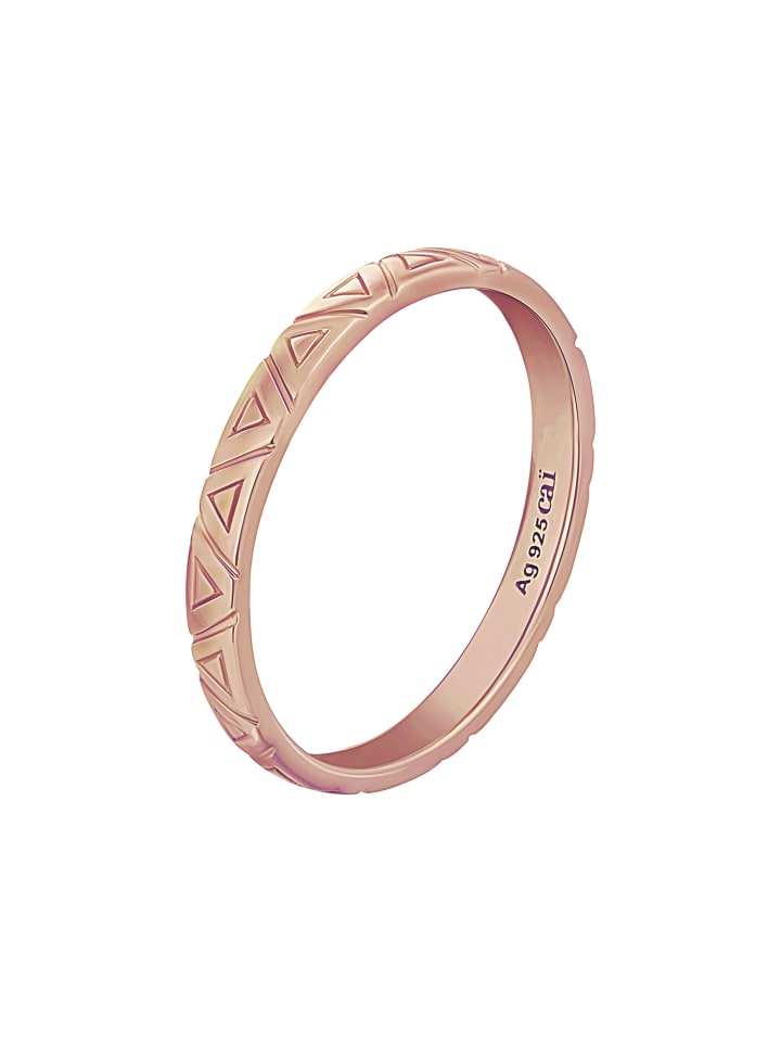 

Caï Кольцо 925/- Sterling Silber in rot