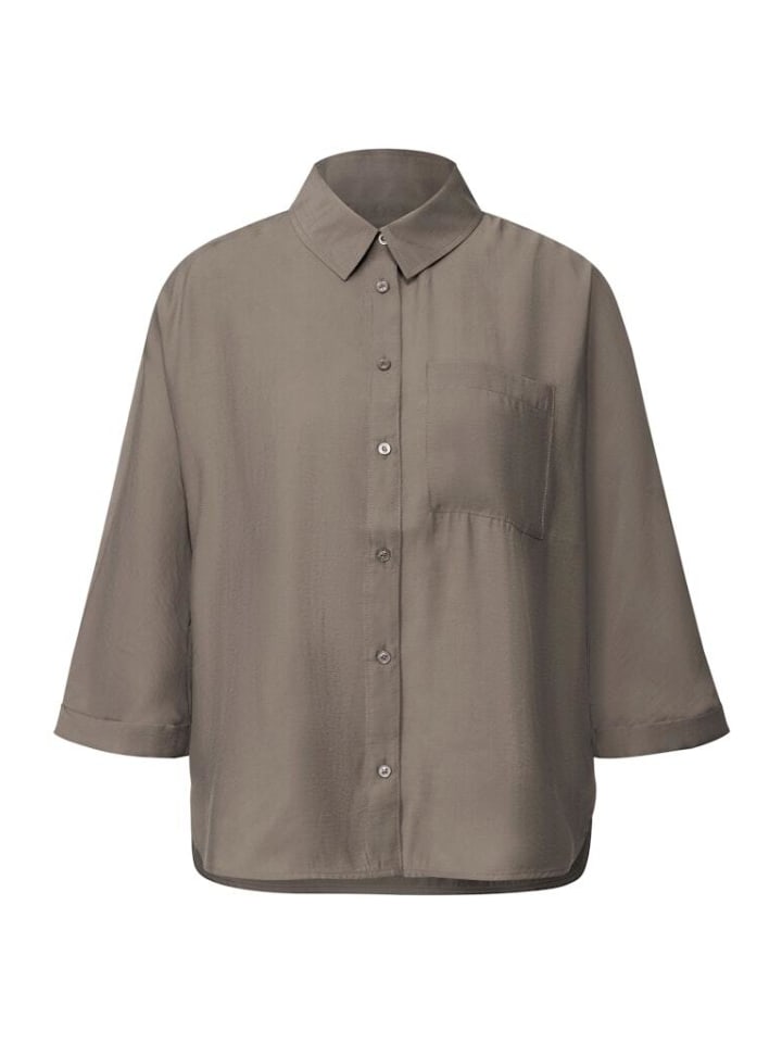 

Блузка с длинными рукавами темно-бежевого цвета Street One