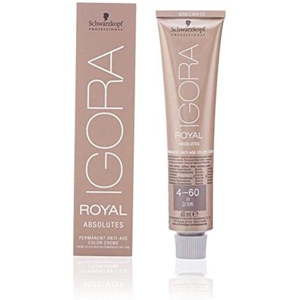 

Перманентная краска для волос Igora Royal Absolutes 4-60 60 мл, Schwarzkopf