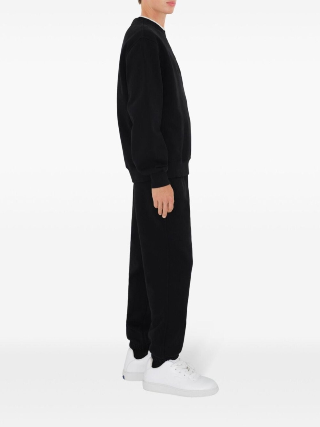 Burberry Спортивные брюки Equestrian Knight из хлопка, Черный — фото 3
