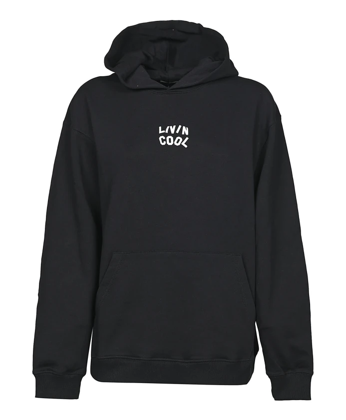 

Черная толстовка с большим логотипом Livincool, черный