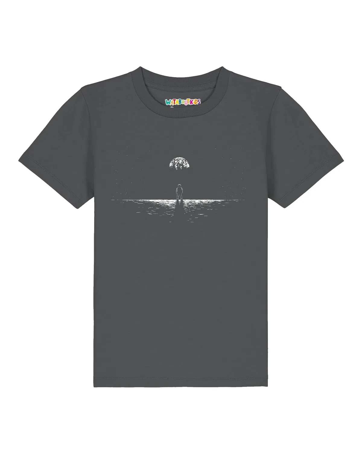 Футболка хлопковая Wat? Apparel, серый — фото 2