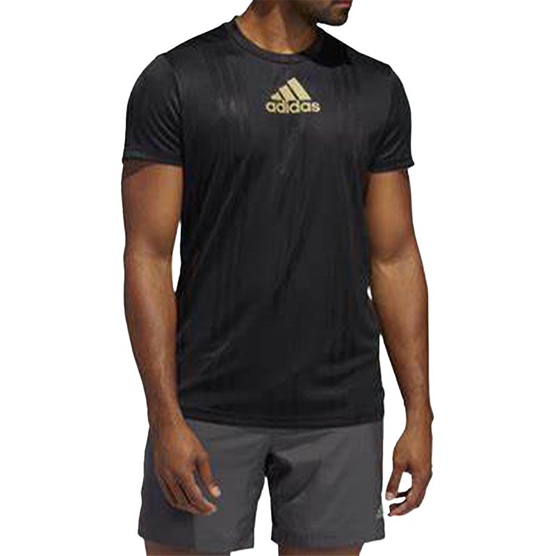 

Adidas Футболка мужская черная, Черный, Adidas Футболка мужская черная