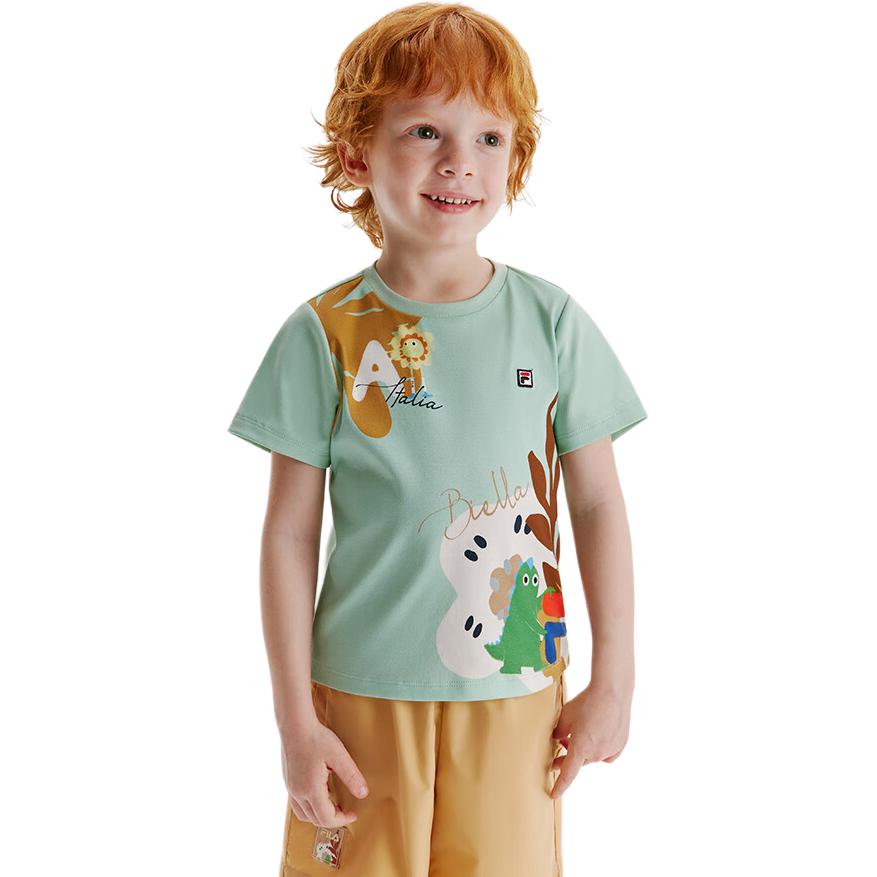 Fila Kids Футболка «Кипарисово-зеленый» для детей от 3 до 7 лет — фото 4
