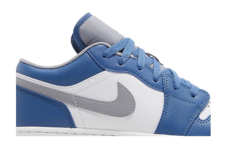 Кроссовки Air Jordan Air Jordan 1 Low GS 'True Blue Cement', синий — фото 3