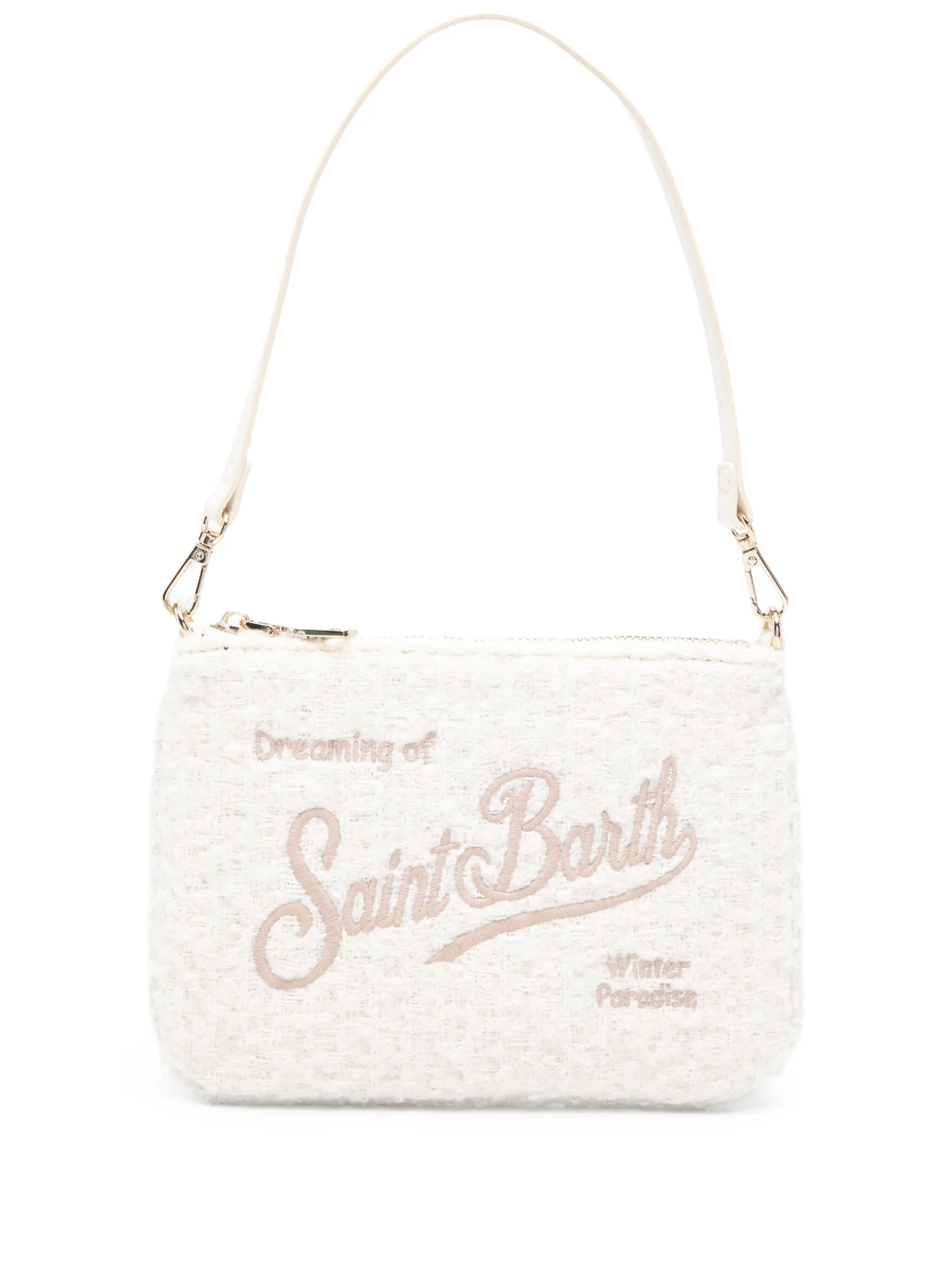 

Сумка на плечо с вышивкой Mc2 Saint Barth, белый