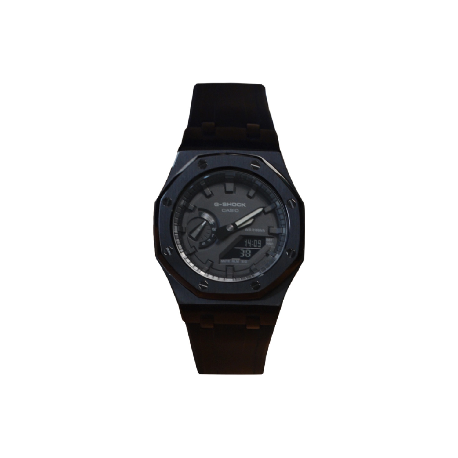 

CASIO Часы Men Liquid Crystal/Analog Dual Display Series 44mm Black Watch, Hades Black Dial