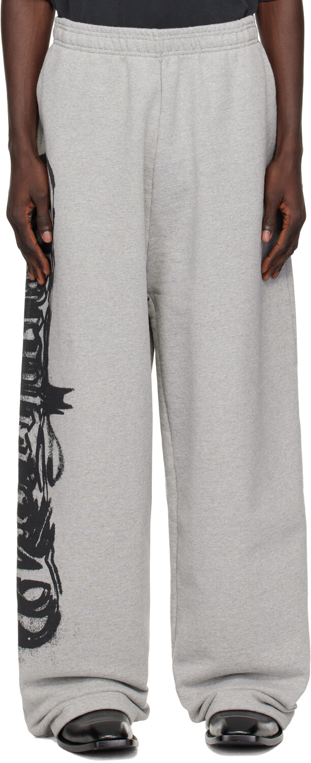 

Серые готические спортивные штаны VETEMENTS