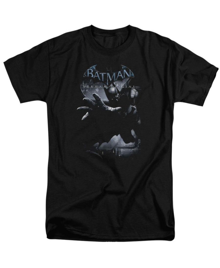 

Футболка с коротким рукавом Arkham Origins Out Of The Shadows для взрослых, высоких размеров Batman, Black, Черный, Футболка с коротким рукавом Arkham Origins Out Of The Shadows для взрослых, высоких размеров Batman, Black