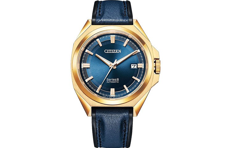 

CITIZEN Часы Mechanical Movement Cowhide Strap Japanese / Korean Watch Men's Watch Blue Dial NB6012-18L