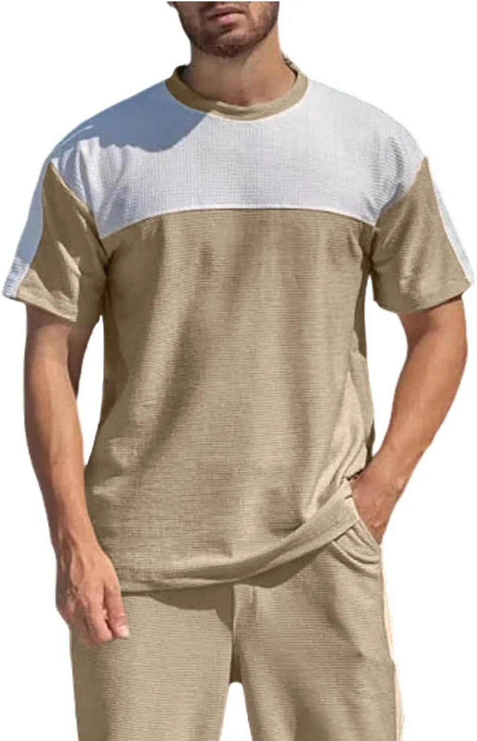 

Мужская футболка Cambkatl Color Block Waffle, свободный крой