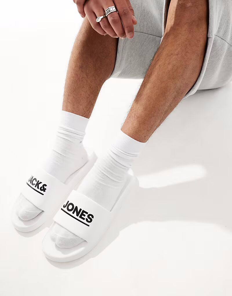 

Шлепанцы для бассейна Jack & Jones белого цвета