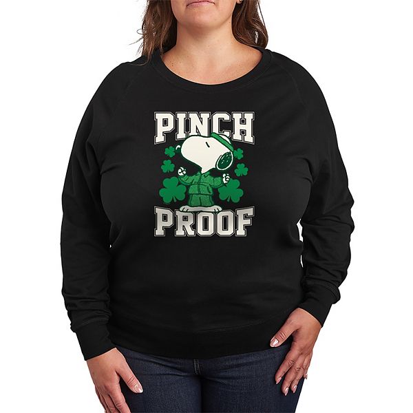 

Футболка с длинным рукавом French terry Plus size Peanuts Snoopy Licensed Character, Black