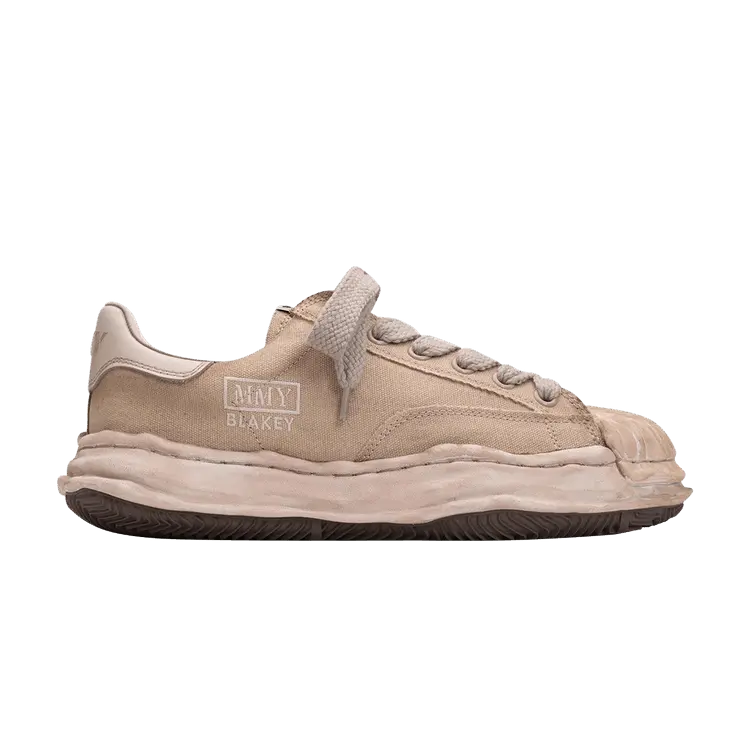 

Кроссовки Maison Mihara Yasuhiro Blakey OG Sole Overdyed Canvas Low Brown, коричневый