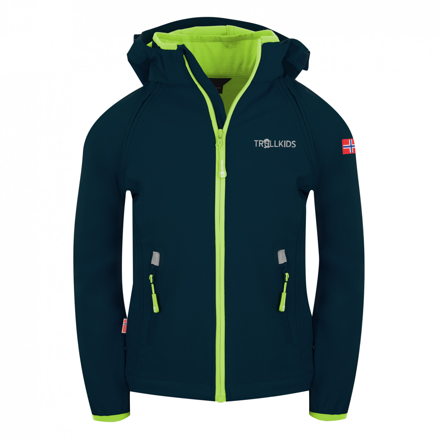 

Куртка из софтшелла Trollkids Kids Rondane Zip Off XT, цвет Navy/Lime