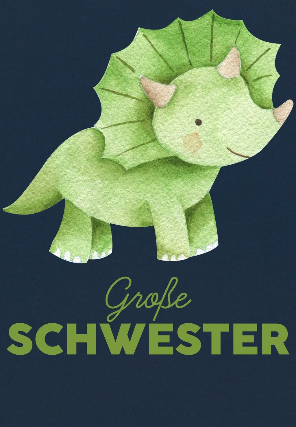 

Футболка с принтом DINOSAURIER 01 GROSSE SCHWESTER watapparel, темно-синий