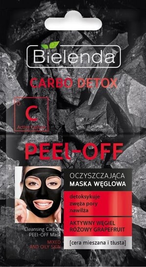 

Очищающая угольная маска-пленка, 2x6 г Bielenda, Carbo Detox