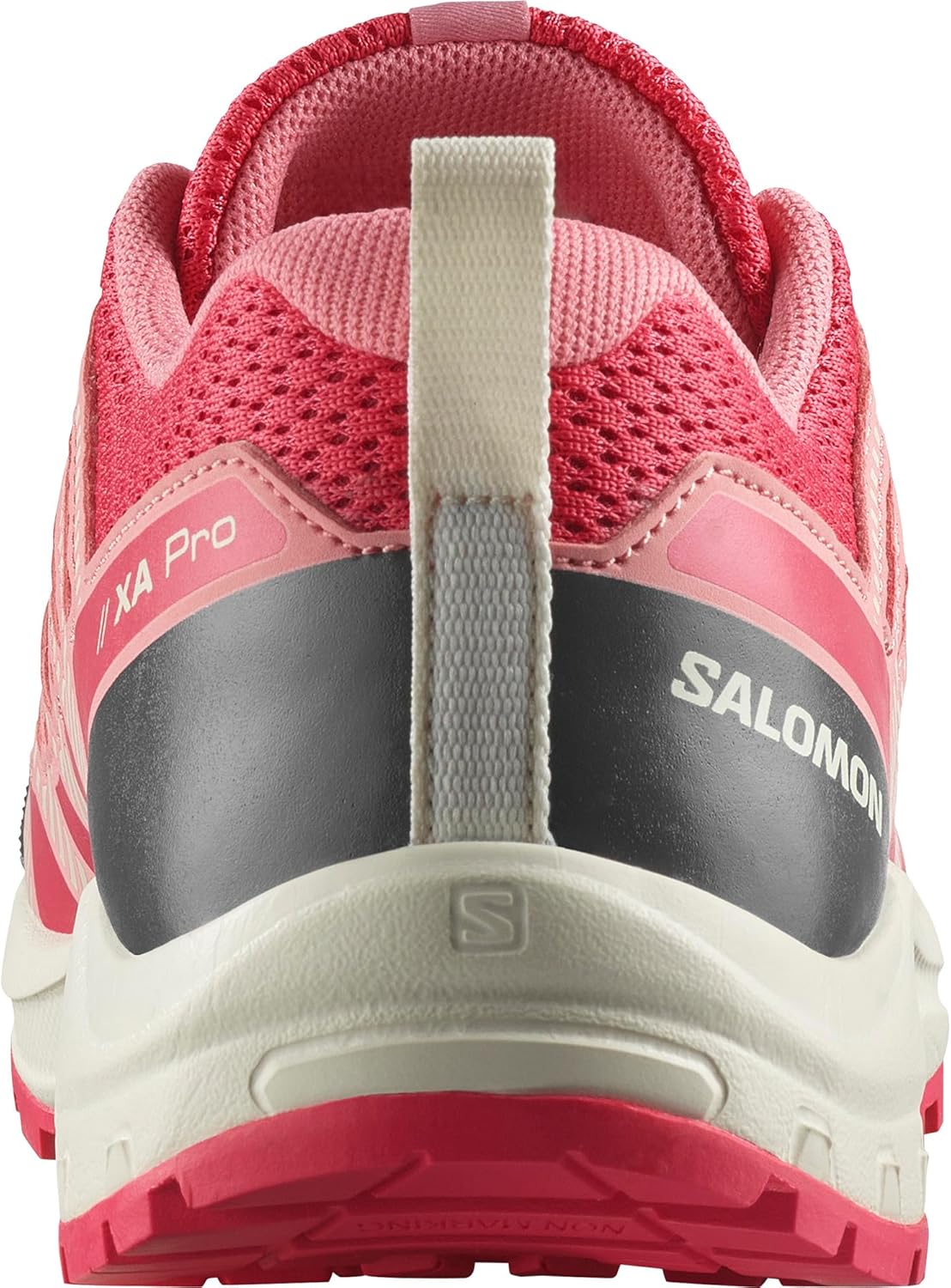 Детские кроссовки Salomon Xa Pro V8 для трейлраннинга (унисекс), красный/розовый/темно-красный — фото 3