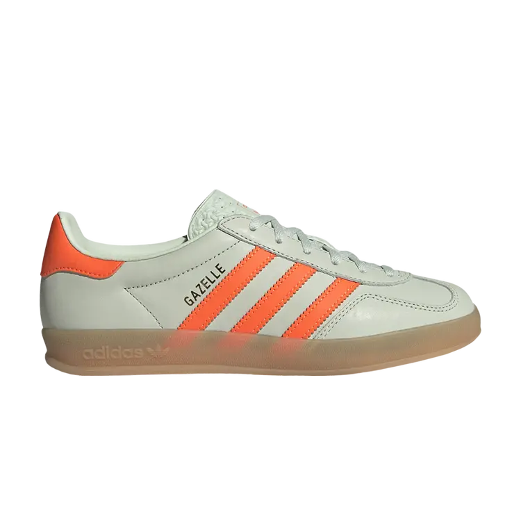 

Кроссовки Wmns Gazelle Indoor, цвет Linen Green Solar Orange