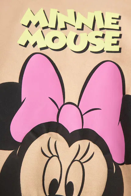 Худи детское с принтом Minnie Mouse Coccodrillo, оранжевый — фото 4