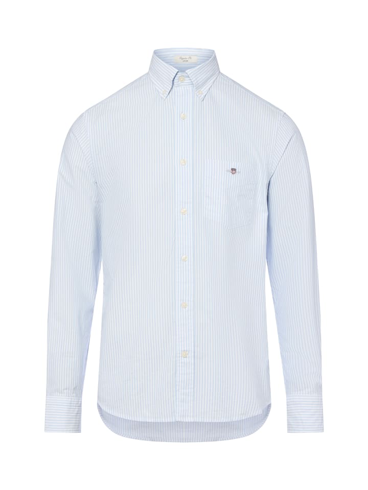 

Рубашка белого и светло-голубого цветов Gant