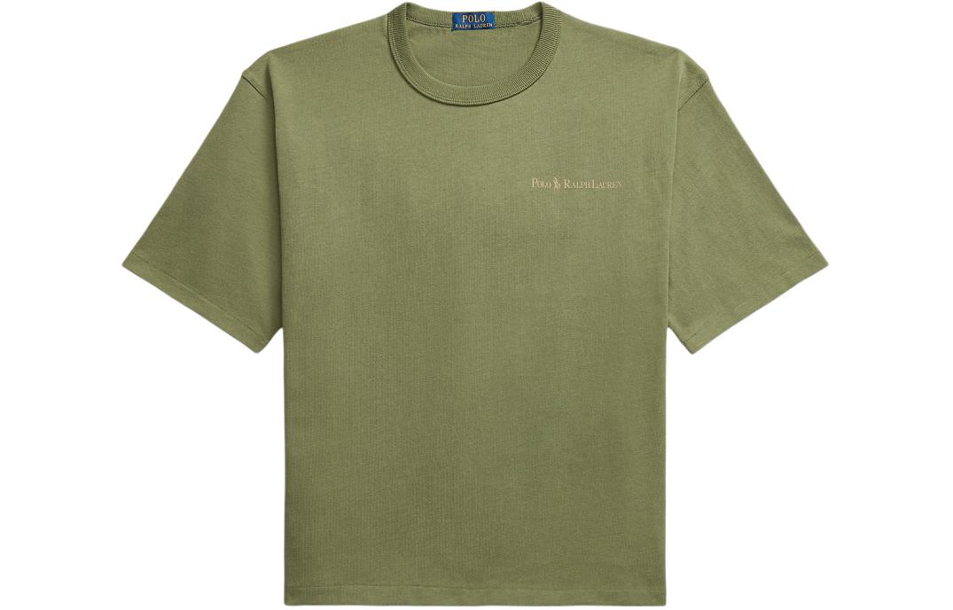 

Футболка с принтом логотипа и спущенным плечом Polo Ralph Lauren, зеленый
