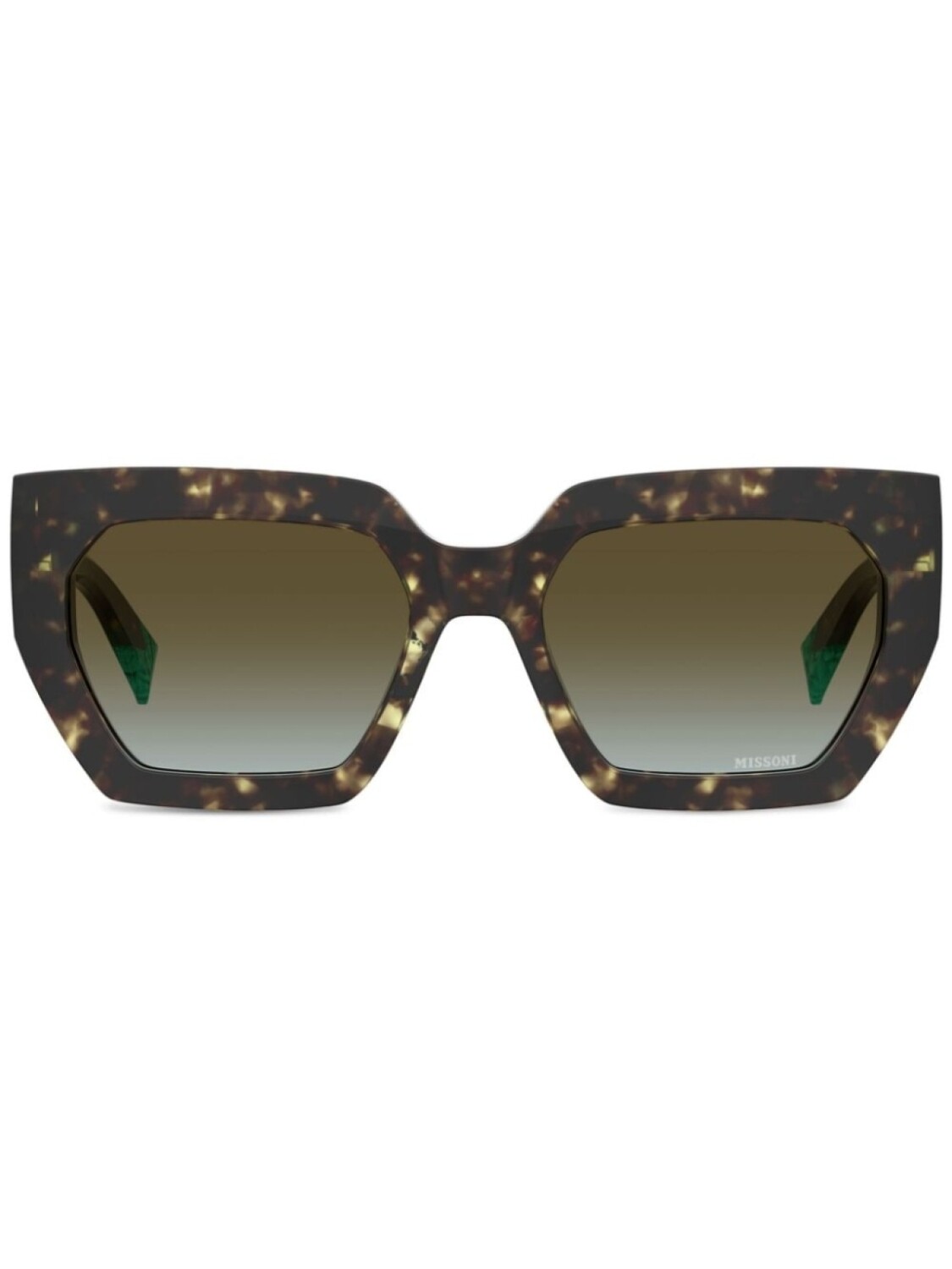 

MISSONI EYEWEAR солнцезащитные очки в квадратной оправе с тонированными линзами, коричневый